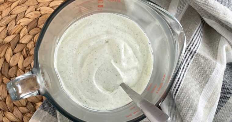 Easy Homemade Ranch Dressing