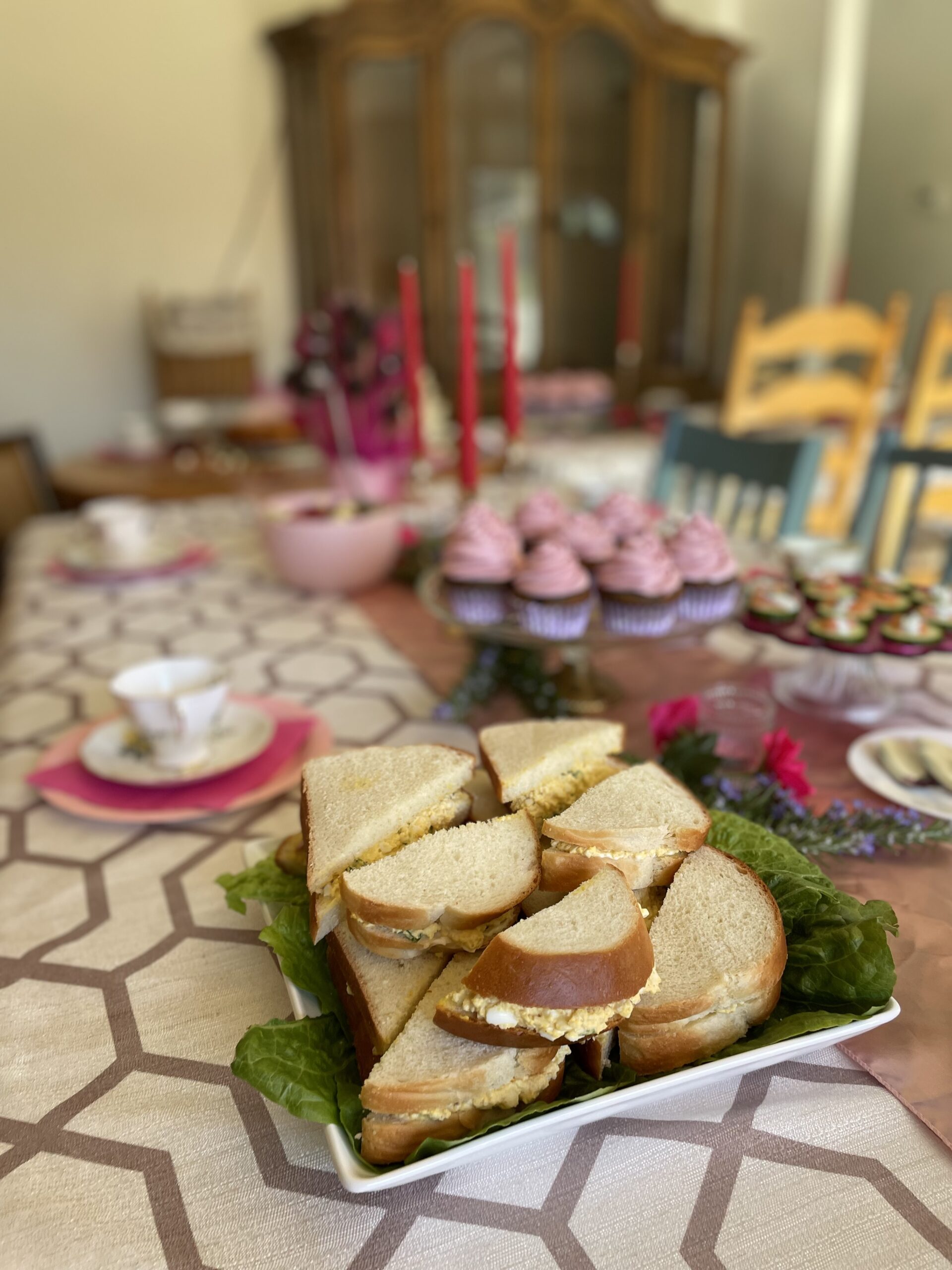 homemade tea sandwiches